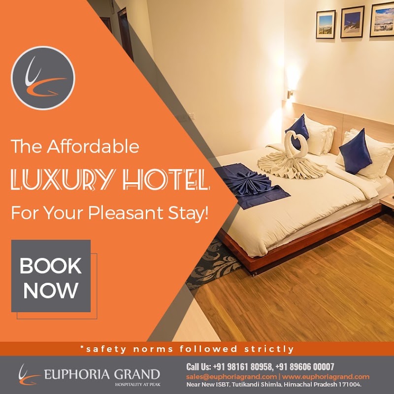 The Euphoria Grand : Hotel Near ISBT Shimla - The Euphoria Grand : Hotel Near ISBT Shimla near New ISBT, Rirka, Tutikandi, Shimla, Himachal Pradesh 171004, India