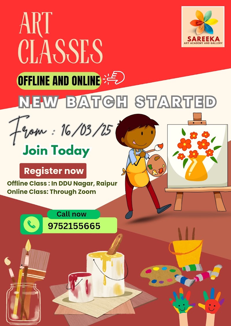 Sareeka Art Gallery & Academy - Sareeka Art Gallery & Academy, LIG-12, near Pooja Provision Store, Sector 4, DDU Nagar, Amanaka, Raipur, Chhattisgarh 492010, India