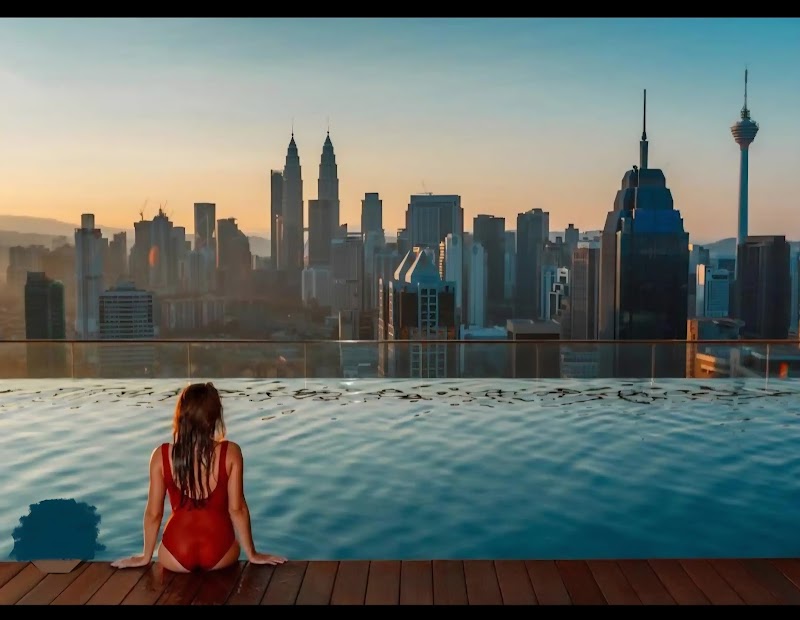 Rooftop swimming pool with KLCC overview @Regalia Residence Suite KLCC - Rooftop swimming pool with KLCC overview @Regalia Residence Suite KLCC, 2, Jalan Anjung Putra, Off, Jln Sultan Ismail, Chow Kit, 50480 Kuala Lumpur, Wilayah Persekutuan Kuala Lumpur, Malaysia