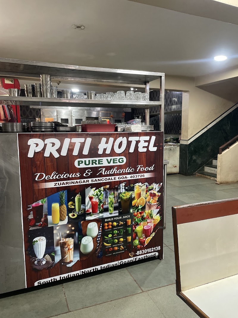 HOTEL PRITI PURE VEG - HOTEL PRITI PURE VEG DOWN TO PRREETI BAR, Zuarinagar, Sancoale, Goa 403726, India