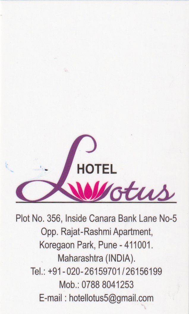 Hotel Lotus - Hotel Lotus, Lane Number 5, Suyojana Society, Kavadewadi, Koregaon Park, Pune, Maharashtra 411001, India