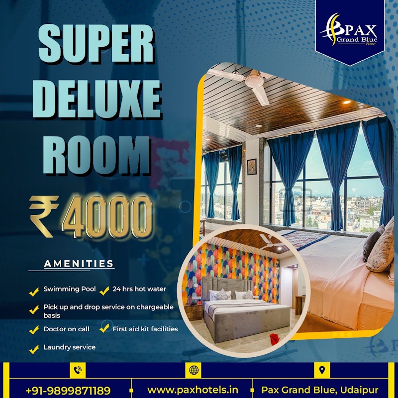 Pax Grand Blue - Pax Grand Blue, 38-40, Shivaji Nagar Rd, opp. Railway Station Road, Mograwadi, Shivali Nagar, Jawahar Nagar, Shivaji Nagar, Udaipur, Rajasthan 313001, India