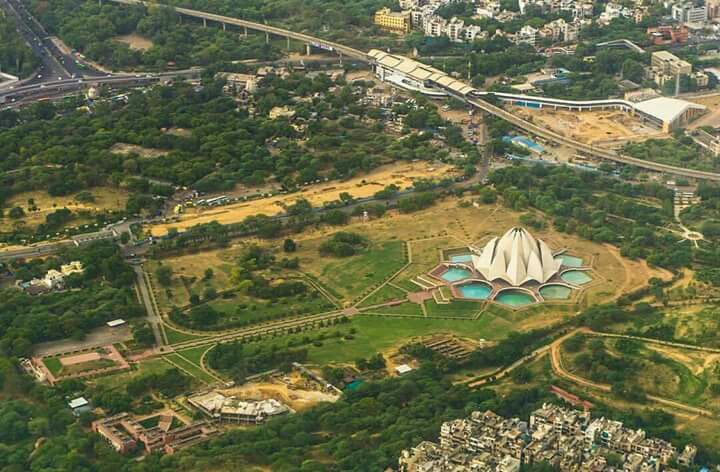 Lotus Temple Road - Lotus Temple Road, Lotus Temple Rd, Kalkaji, New Delhi, Delhi, India