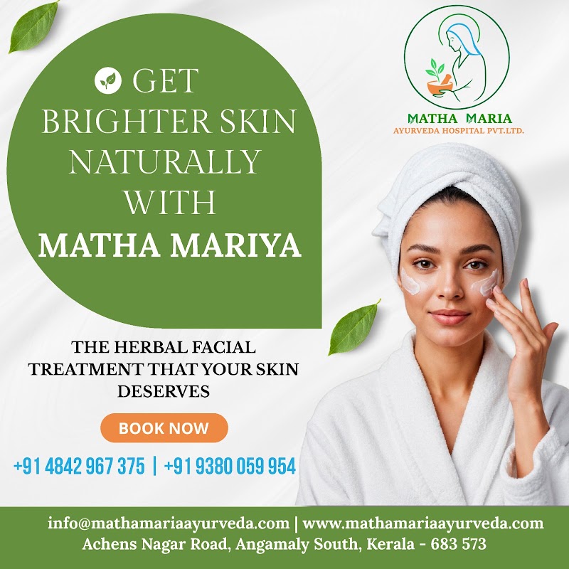 Matha Maria Ayurveda Hospital Pvt Ltd,Angamaly - Matha Maria Ayurveda Hospital Pvt Ltd,Angamaly, 59FH+XF4, Achen's Nagar Road, Angamaly South, Angamaly, Keralam 683573, India