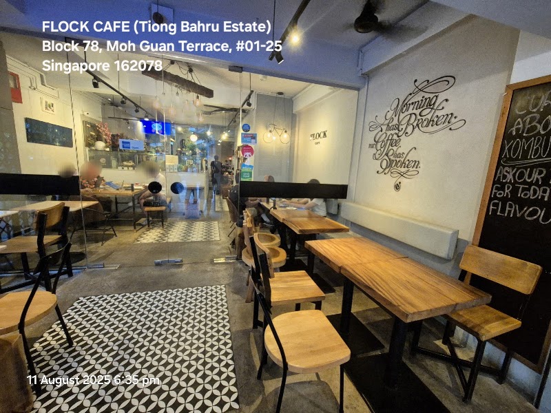 FLOCK CAFE - FLOCK CAFE 01-25 Tiong Bahru Estate, 78 Moh Guan Terrace, #01-25 Block 78, Singapore 162078