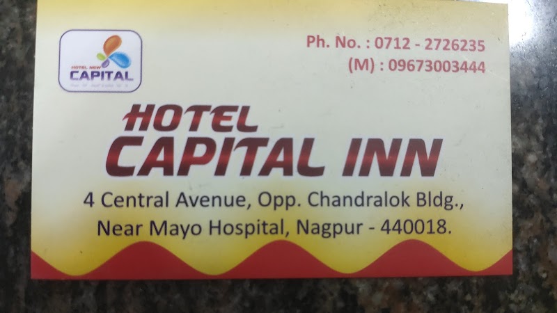Hotel Capital Inn - Hotel Capital Inn Central Ave, near Dosar Vaisya Metro Station, opp. Chandralok Building, Bajaria, Nagpur, Maharashtra 440018, India