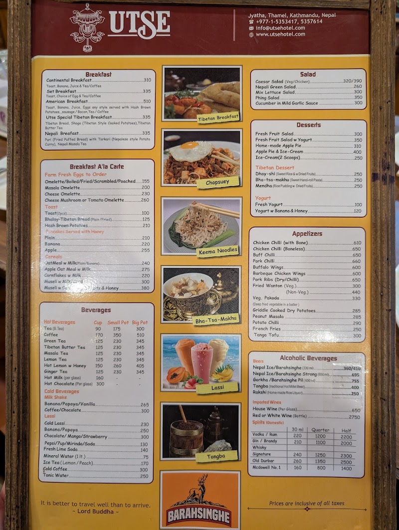 Utse Restaurant & Bar - Utse Restaurant & Bar Amrit Marg, Kathmandu 44600, Nepal