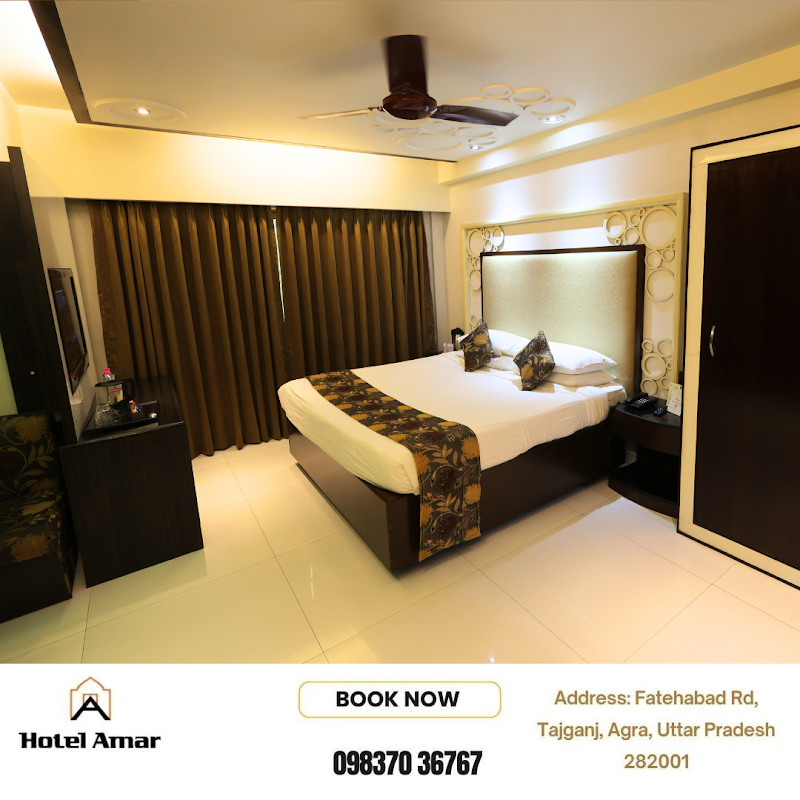 Hotel Amar - Hotel Amar Fatehabad Rd, Tourist Complex Area, Near Man Singh Palace, Vibhav Nagar, Tajganj, Agra, Uttar Pradesh 282001, India