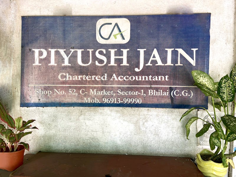 CA Piyush Jain (Piyush P Jain and Associates) - CA Piyush Jain (Piyush P Jain and Associates), 52, C Market, Sector 11, Sector 1, Bhilai, Chhattisgarh 490001, India