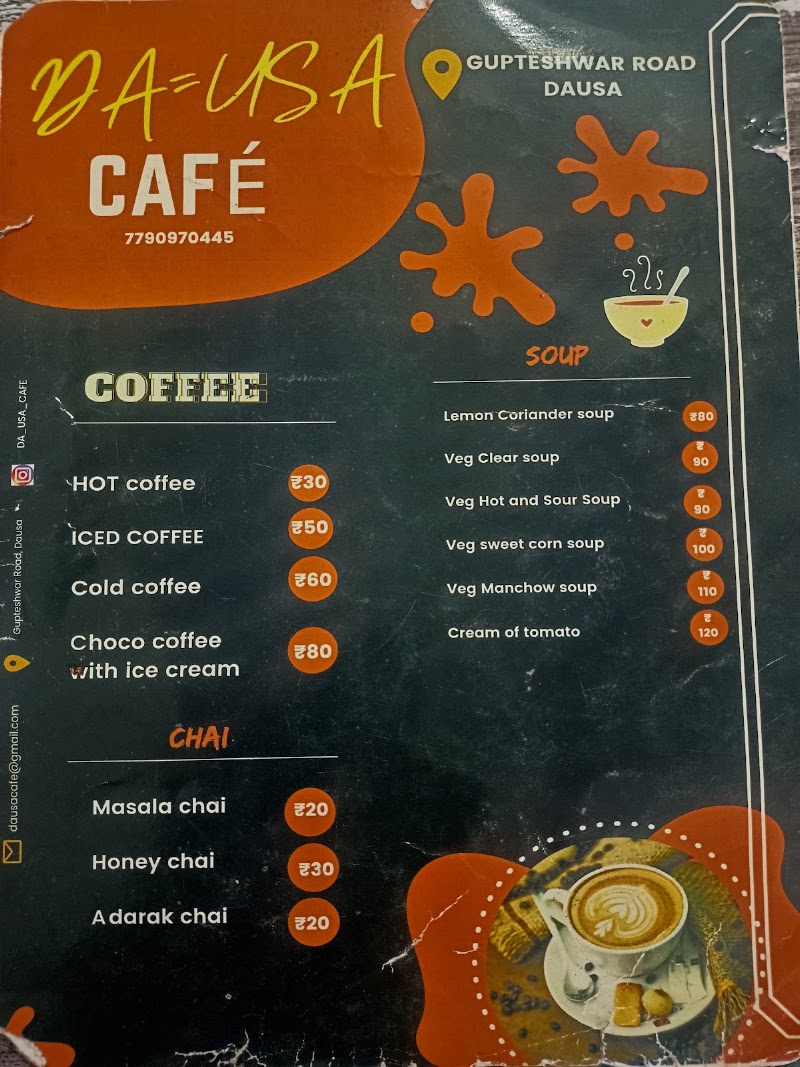 Da_usa Cafe - Da_usa Cafe, V8MG+XXJ, Gupteshwar Rd, Shikshak Colony, Dausa, Rajasthan 303303, India