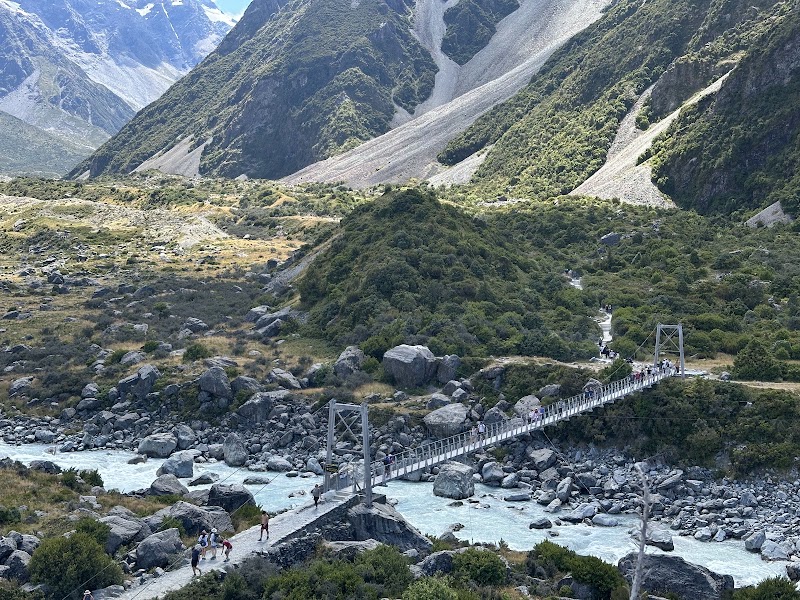 The First Swing Bridge - The First Swing Bridge, Hooker Valley Track, Aoraki/Mount Cook National Park, Canterbury Region 7999, New Zealand