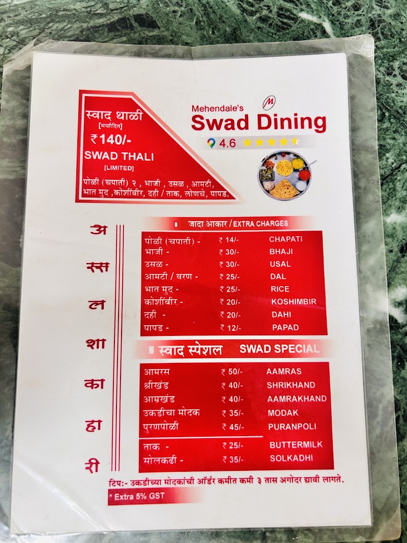 Mehendale's Swad Dining - Mehendale's Swad Dining Arrey Warrey Rd, Malgund, Rahataghar, Maharashtra 415615, India