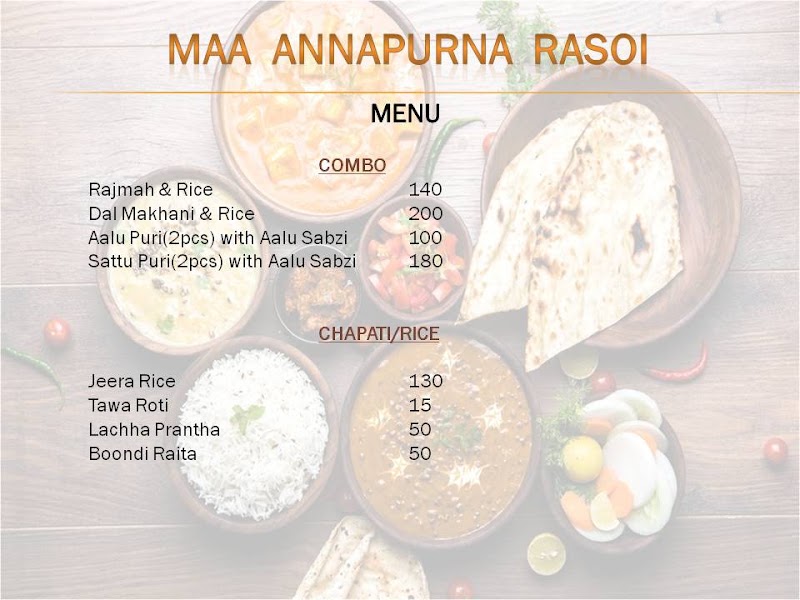 Maa Annapurna Rasoi - Maa Annapurna Rasoi 49, BLOCK F, GOLDEN ENCLAVE, Zirakpur, Punjab 140603, India
