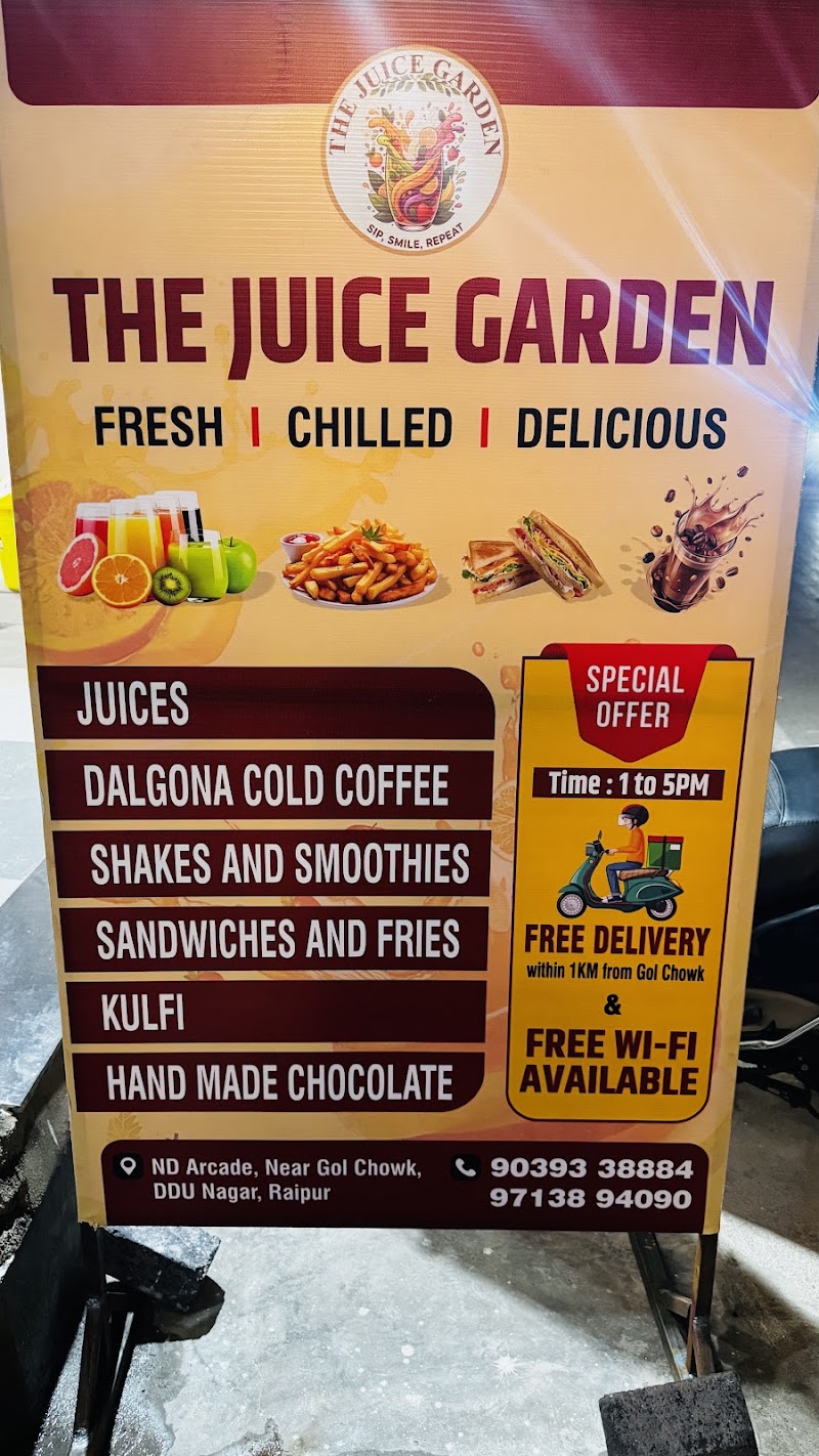 The Juice Garden - The Juice Garden, ND Arcade, near Gol Chowk, Shanti Vihar Colony, Daganiya, Rohnipuram, Raipur, Chhattisgarh 492010, India