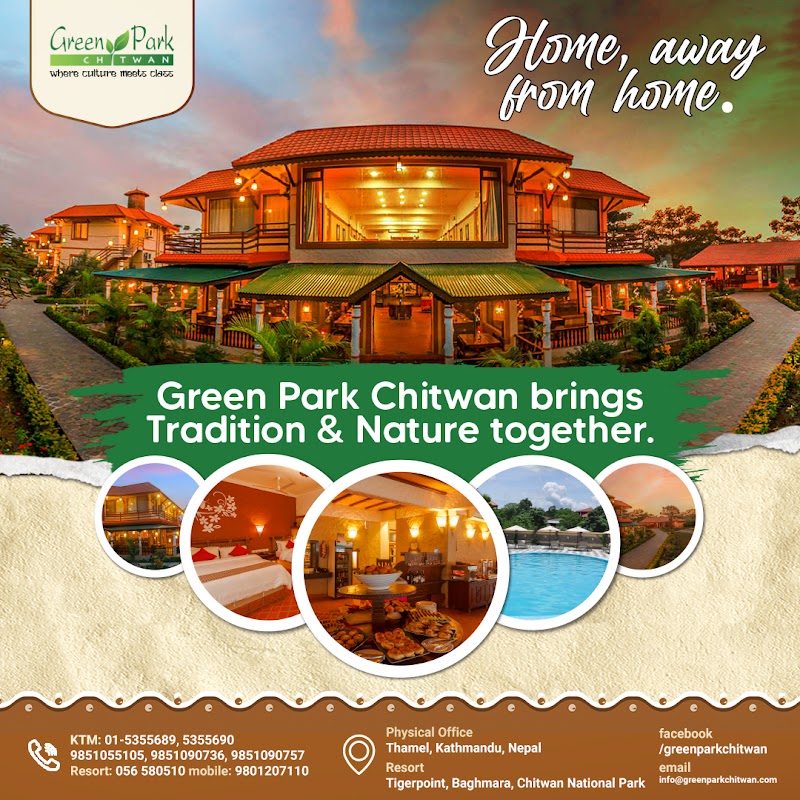 Green Park Chitwan - Green Park Chitwan, Tiger Point , Baghmara Chitwan National Park, HFRQ+2FC, रत्‍ननगर, बागमती प्रदेश 44200, Nepal