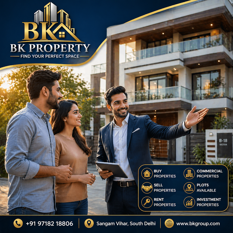 BK Property Dealers Sangam Vihar | South Delhi Real Estate Consultant - BK Property Dealers Sangam Vihar | South Delhi Real Estate Consultant, New Delhi Sangam Vihar Gupta Colony Jakariya masjid, House Number 691, Gali No. 11, Block - I 2, Block J 1, Block I 2, Sangam Vihar, New Delhi, Delhi 110080, India