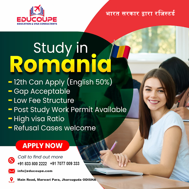 Educoupe - Education and Visa Consultants - Educoupe - Education and Visa Consultants, Jharsuguda Town Main Rd, Marwari Para, Jharsuguda, Odisha 768201, India