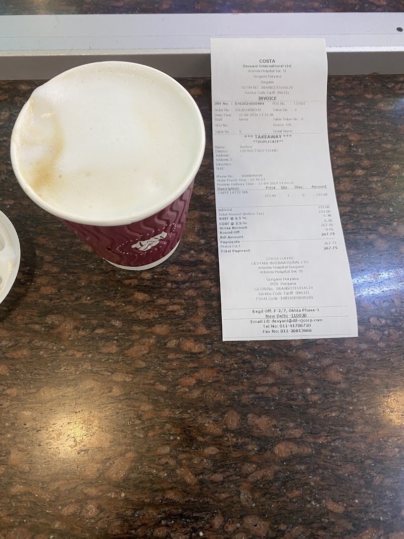 Costa Coffee - Costa Coffee, C3JC+FVJ, Sector 51, Bindapur, Gurugram, Haryana 122018, India