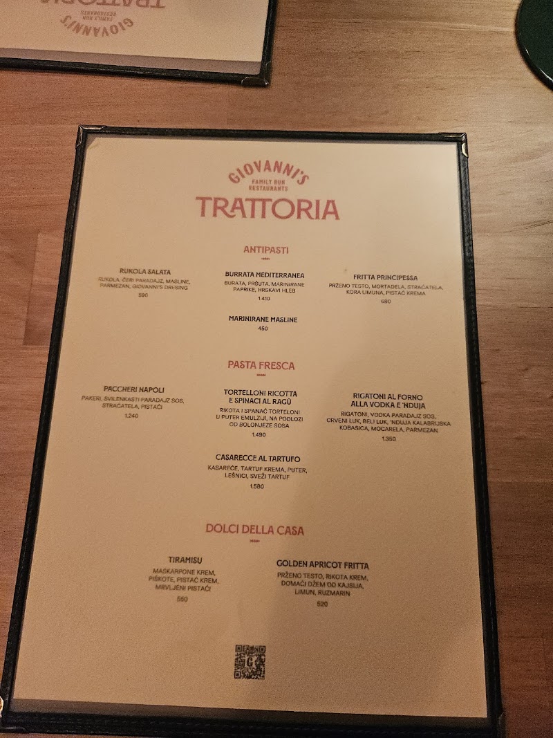 Giovanni's Trattoria - Giovanni's Trattoria Nikole Spasića 3, Beograd 11000, Serbia