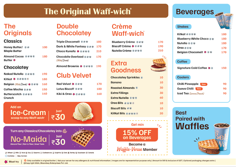 The Belgian Waffle Co. - The Belgian Waffle Co., VIP Rd, opposite DIGVIJAY STADIUM, Anupam Nagar, Rajnandgaon, Chhattisgarh 491441, India