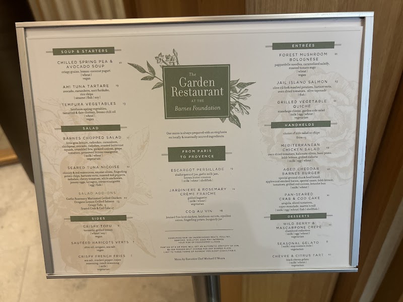 The Garden Restaurant Cafe at the Barnes Foundation - The Garden Restaurant Cafe at the Barnes Foundation, 2025 Benjamin Franklin Pkwy, Philadelphia, PA 19130, USA