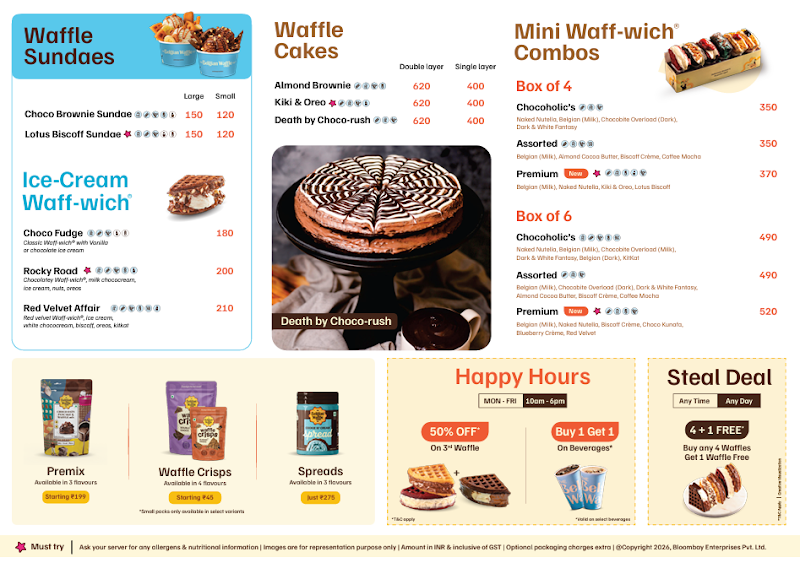 The Belgian Waffle Co - The Belgian Waffle Co Shop No.2/3, Plot No. 601-B, 10th 'B' Road, Sardapura, Jodhpur- 342 003, 601, 10th B Rd, Near Children Park, Sardarpura, Jodhpur, Rajasthan 342003, India