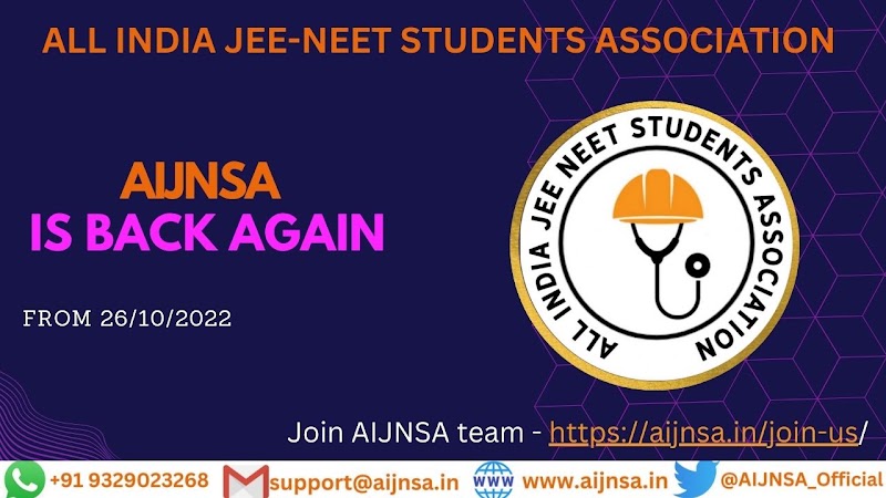 ALL INDIA JEE-NEET STUDENT ASSOCIATION - ALL INDIA JEE-NEET STUDENT ASSOCIATION C/o Vishwanath Kumar, Bhnapuri Bazar chowk, Shikshak Colony, Daganiya, Amanaka, Raipur, Chhattisgarh 492013, India