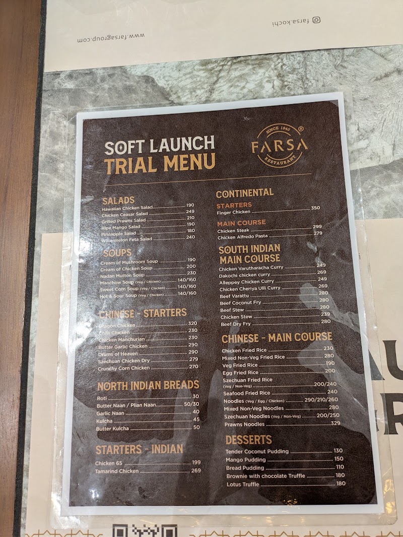 Farsa Restaurant Kochi - Farsa Restaurant Kochi, Edappally-Arakkakadavu Road, Alinchuvadu, Padivattom, Edappally, Kochi, Kerala 682024, India