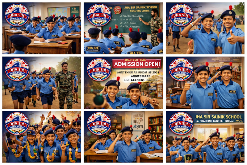 Jha sir bhilai Sainik School coaching centre - Jha sir bhilai Sainik School coaching centre Near Sigdi Dosa, Smriti Nagar, Bhilai, Chhattisgarh 490020, India