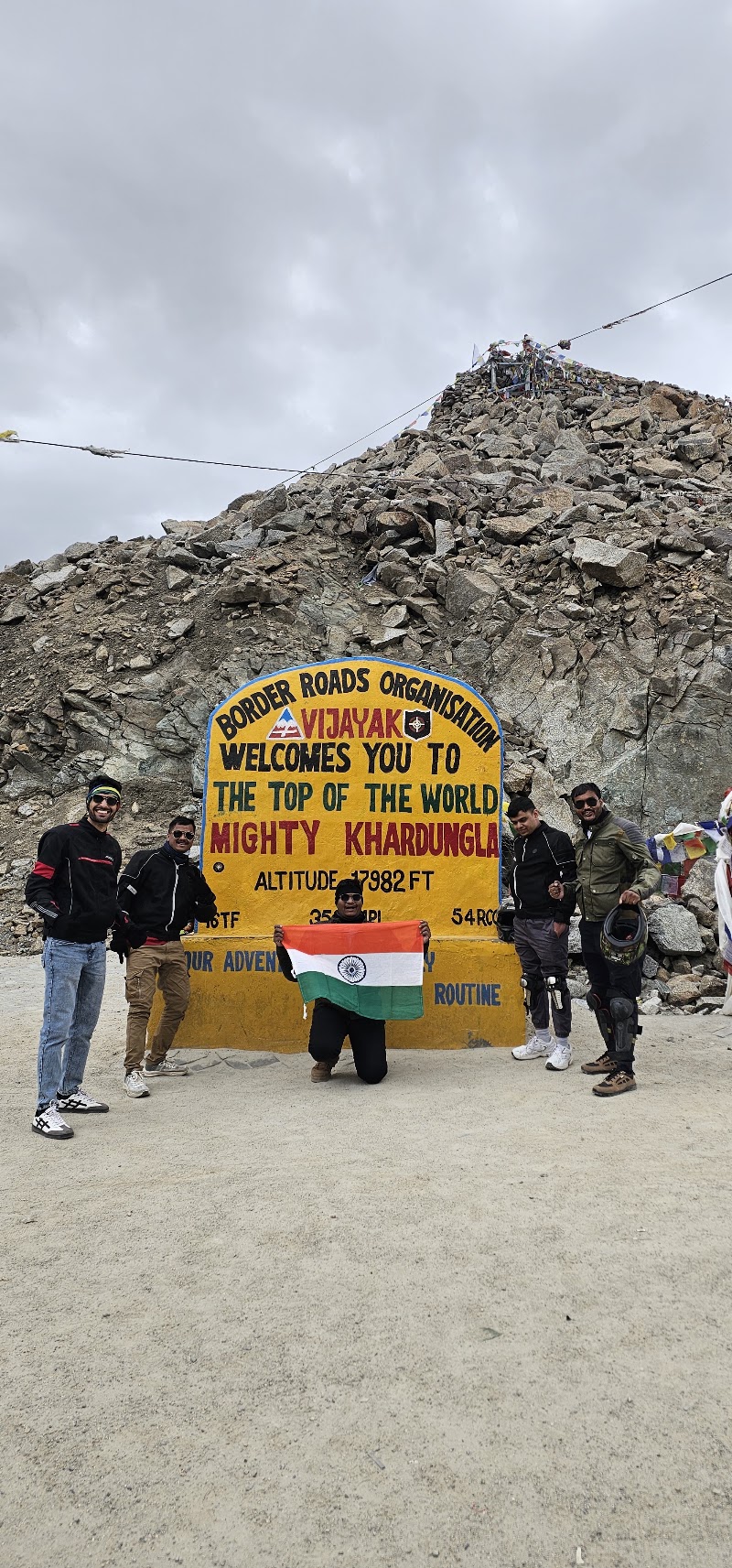 Khardung La Pass 5359M Altitude Leh Ladakh