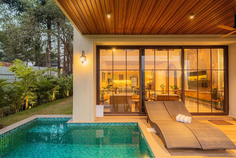 ELIVAAS Signature Verde Villa - 4 BHK Villa with Private Pool in Goa - ELIVAAS Signature Verde Villa - 4 BHK Villa with Private Pool in Goa, HR97+78 Villa 3, Guirim Village, Guirim, Taluka, Goa 403510, India