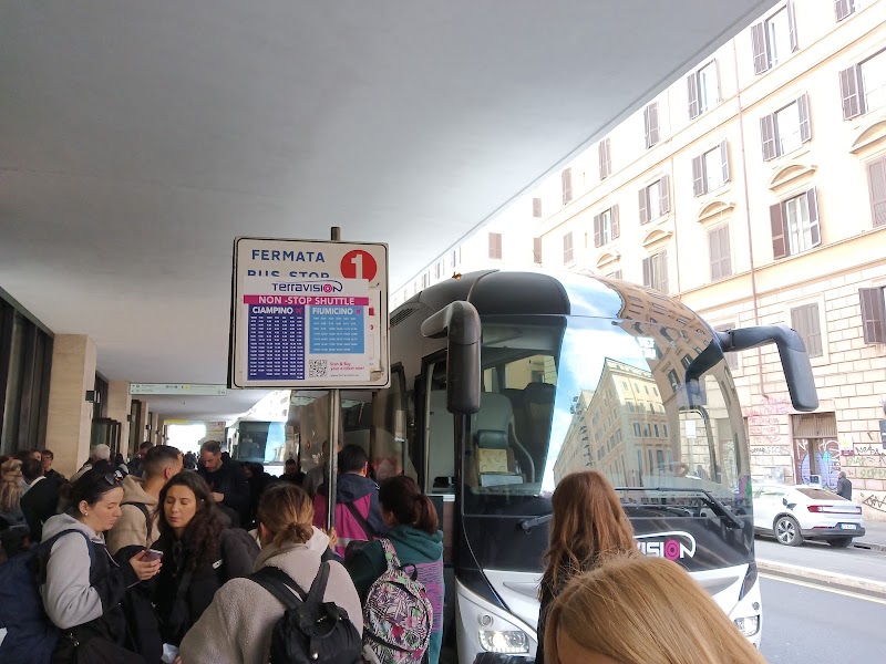 Terravision Airport Bus Stop - Terravision Airport Bus Stop, Via Giovanni Giolitti, 24, 00185 Roma RM, Italy