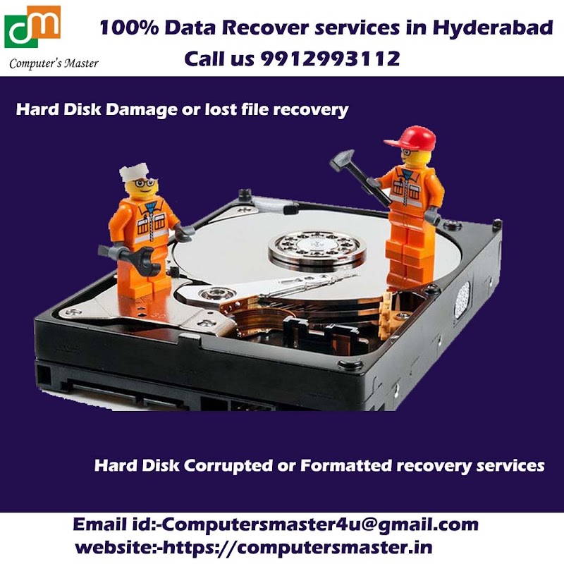 Computer's Master | Data recovery service in Hyderabad - Computer's Master | Data recovery service in Hyderabad, 8-3-228/678/1009/12 beside Bharamamgari Temple. lane B S Nagar, Yousufguda Phone number 9912993112, Netaji Subhash Chandra Bose Nagar, Moti Nagar, Hyderabad, Telangana 500045, India