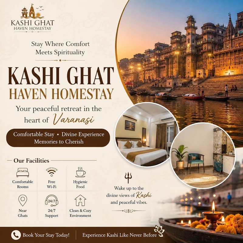काशी ghat haven homestay - काशी ghat haven homestay, Bhadaini, H. No.- B-2/107A, beside Fab India, behind Anandmai hospital, Shivala, Varanasi, Uttar Pradesh 221001, India