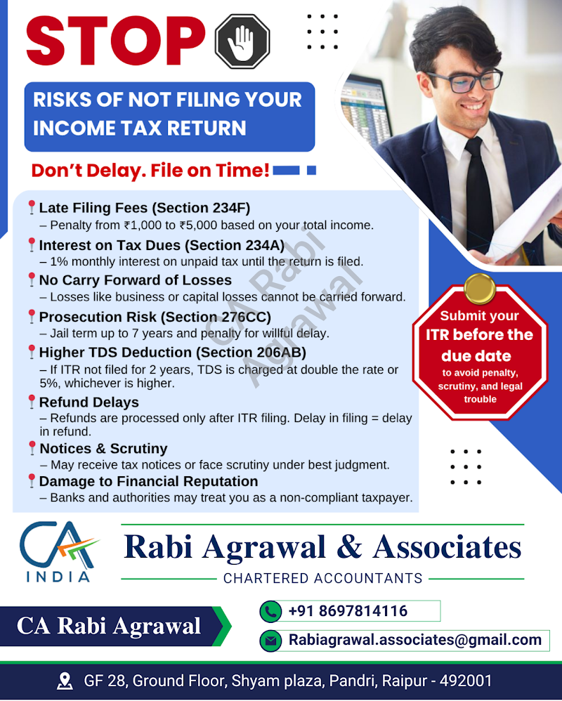 Rabi Agrawal & Associates - CA in Raipur - Rabi Agrawal & Associates - CA in Raipur, GF 28, Ground floor, Shyam Plaza, opp. Old Bus Stand, Pandri, Raipur, Chhattisgarh 492001, India