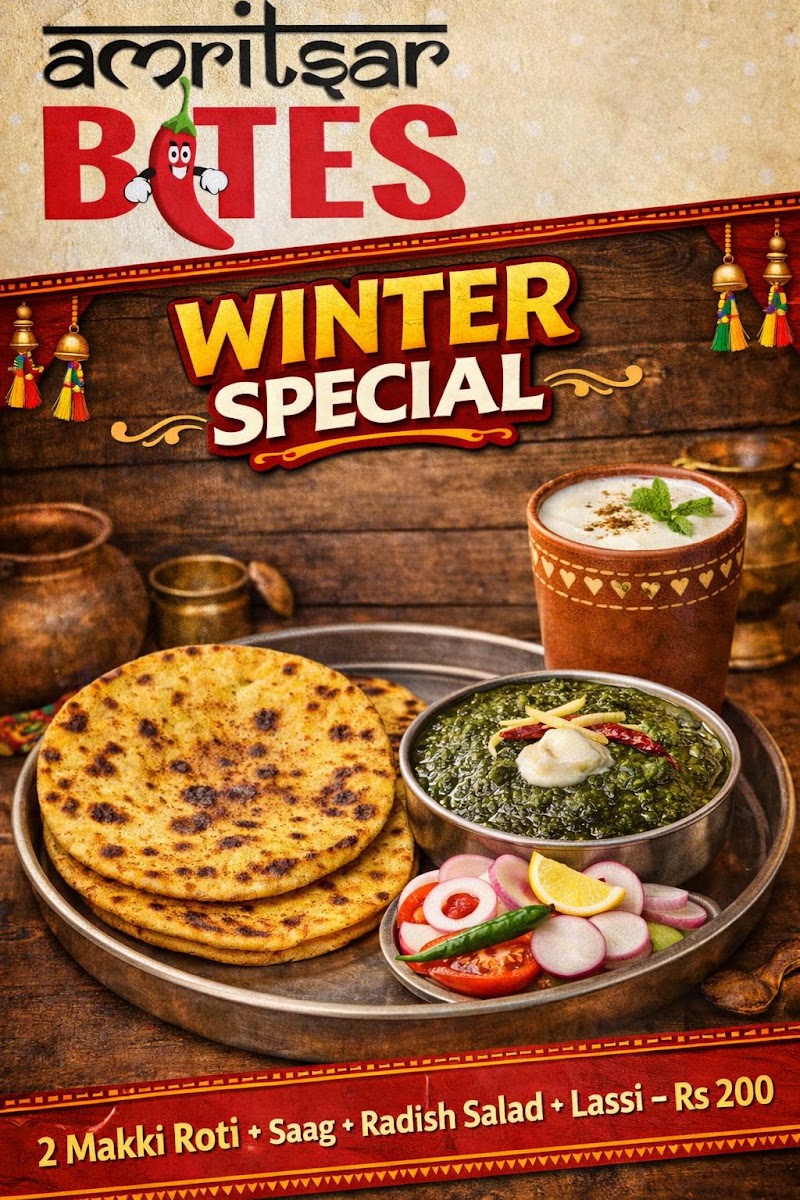 Amritsar Bites - Amritsar Bites Guru Ka Langar, Gate, Golden Temple Rd, beside Raj Darbar Hotel, near Parag Das Chowk, Jallan Wala Bagh, Katra Ahluwalia, Amritsar, Amritsar Cantt., Punjab 143006, India