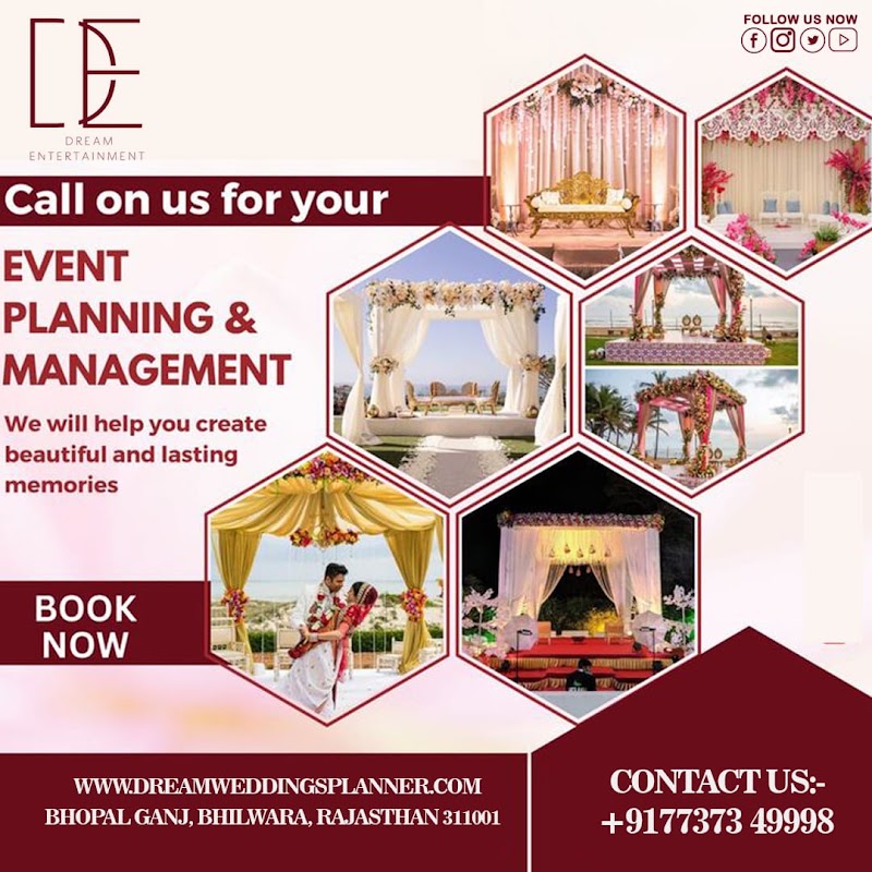 Dream Entertainment - Wedding Event Planner - Dream Entertainment - Wedding Event Planner B- 213 Indraprasth Tower m) 773774, 9998, Bhopal Ganj, Bhilwara, Rajasthan 311001, India
