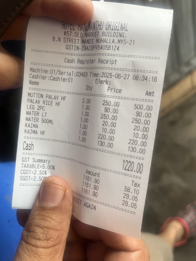 Hanumanthu palaw - Hanumanthu palaw, 1692, B N Rd, Mandi Mohalla, Mysuru, Karnataka 570001, India