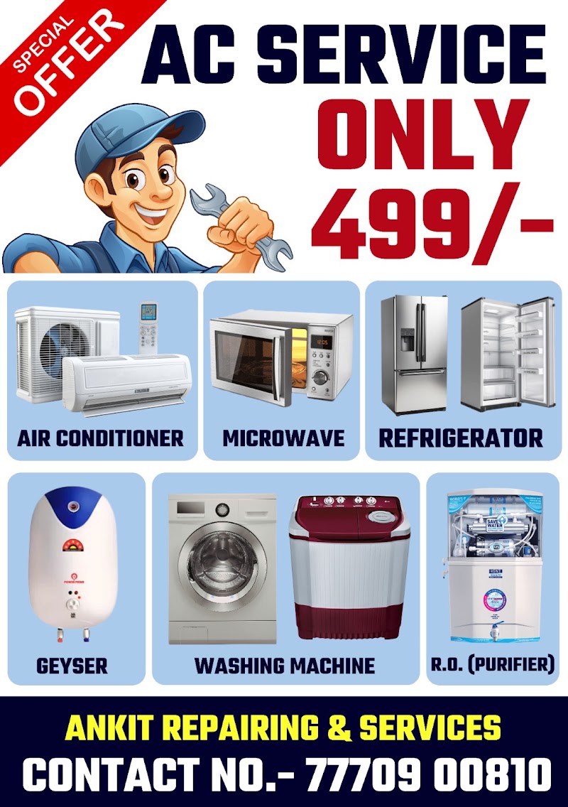 ANKIT AC REPAIRING & SERVICES - ANKIT AC REPAIRING & SERVICES, 402015, Santoshi Nagar, Raipur, Mathpurena, Chhattisgarh 492001, India