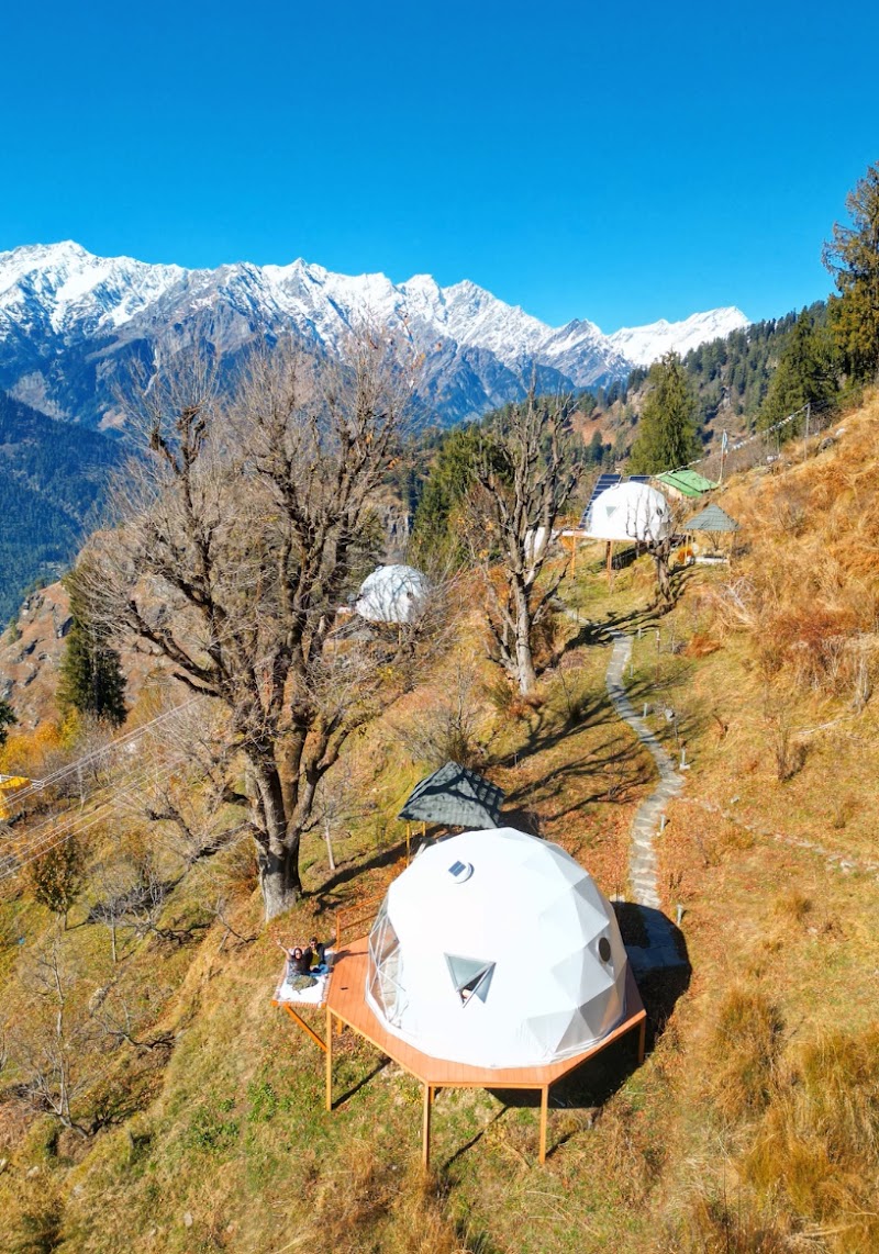 GlampEco Stays: India's First Unique Luxury Glamping Dome Stay in Sethan, Hamta Manali - GlampEco Stays: India's First Unique Luxury Glamping Dome Stay in Sethan, Hamta Manali Curve Number 32 & 33 , Hamta Village AD Hydro Project, Road, Prini, Manali, Himachal Pradesh 175143, India