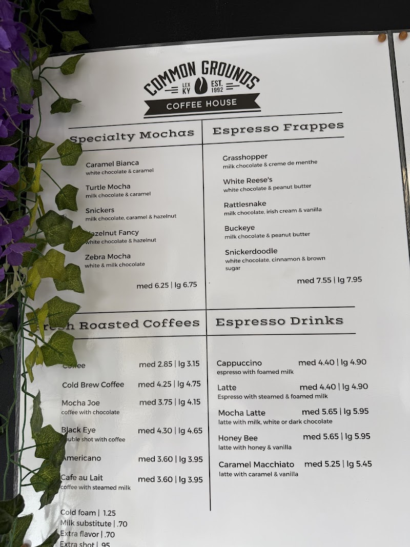 Common Grounds Coffee House - Common Grounds Coffee House, 3100 Old Todds Rd Ste 100, Lexington, KY 40509, USA