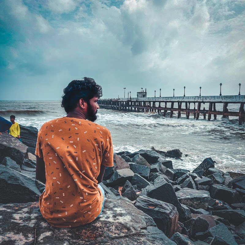 Promenade Beach - Promenade Beach Promenade Beach, Puducherry, India
