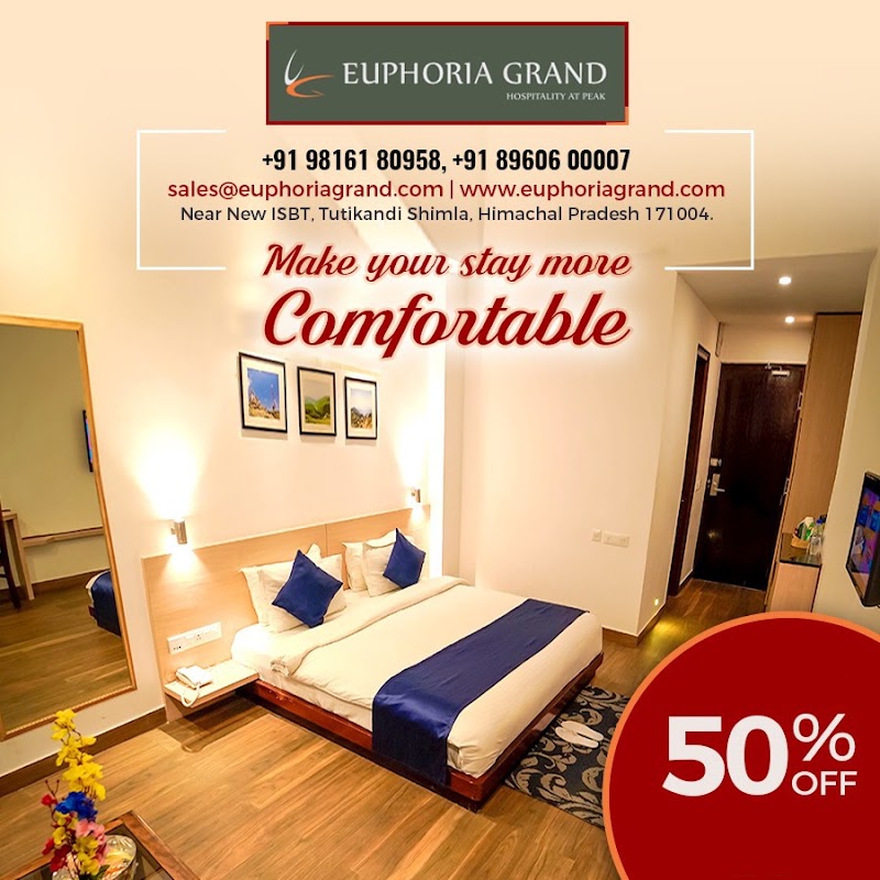 The Euphoria Grand : Hotel Near ISBT Shimla - The Euphoria Grand : Hotel Near ISBT Shimla near New ISBT, Rirka, Tutikandi, Shimla, Himachal Pradesh 171004, India