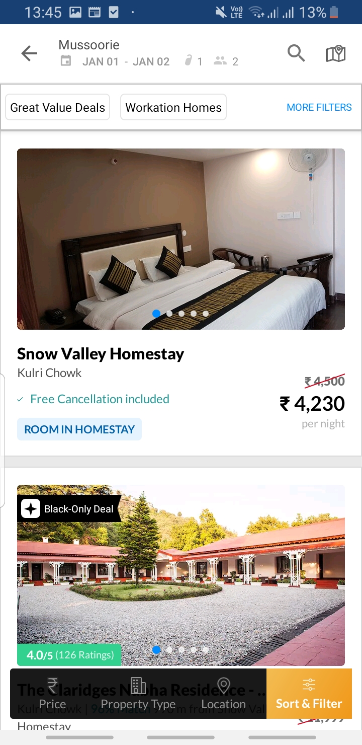 Snow Valley Homestay - Snow Valley Homestay BALA HISAR, near allen junior school, The Mall Road, Mussoorie, Uttarakhand 248179, India