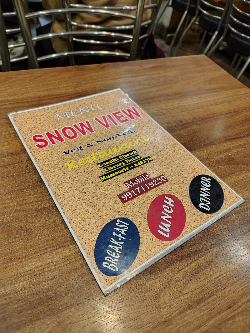 Snow View Restaurant - Snow View Restaurant, Gandhi Chowk, Cart Rd, Library Bazar, The Mall Road, Mussoorie, Uttarakhand 248179, India