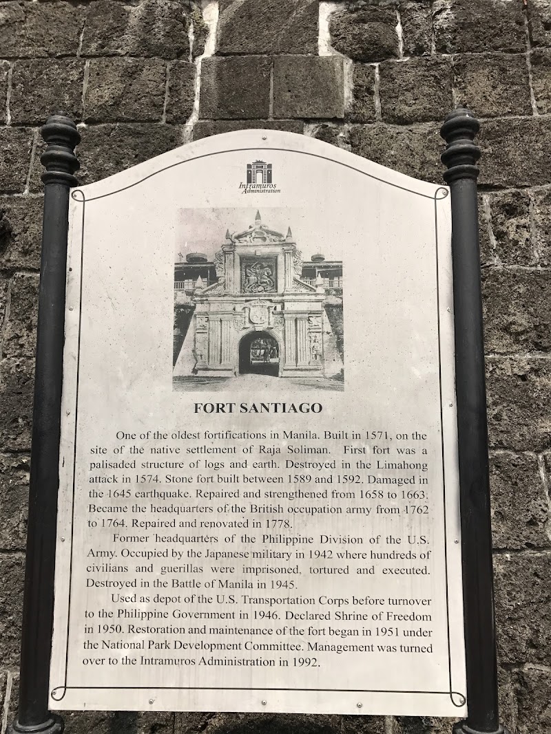 Fort Santiago - Fort Santiago, Intramuros, Manila, 1002 Metro Manila, Philippines