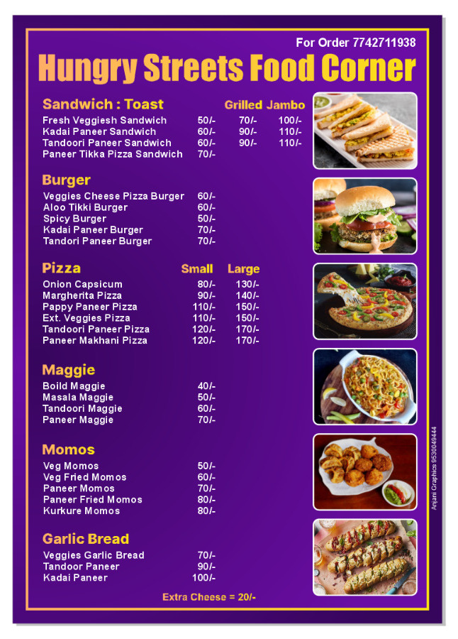 Hungry Streets food corner - Hungry Streets food corner Plot no 86, RTO Rd, near by sbi bank, ZSA, BJS Colony, Jodhpur, Rajasthan 342001, India