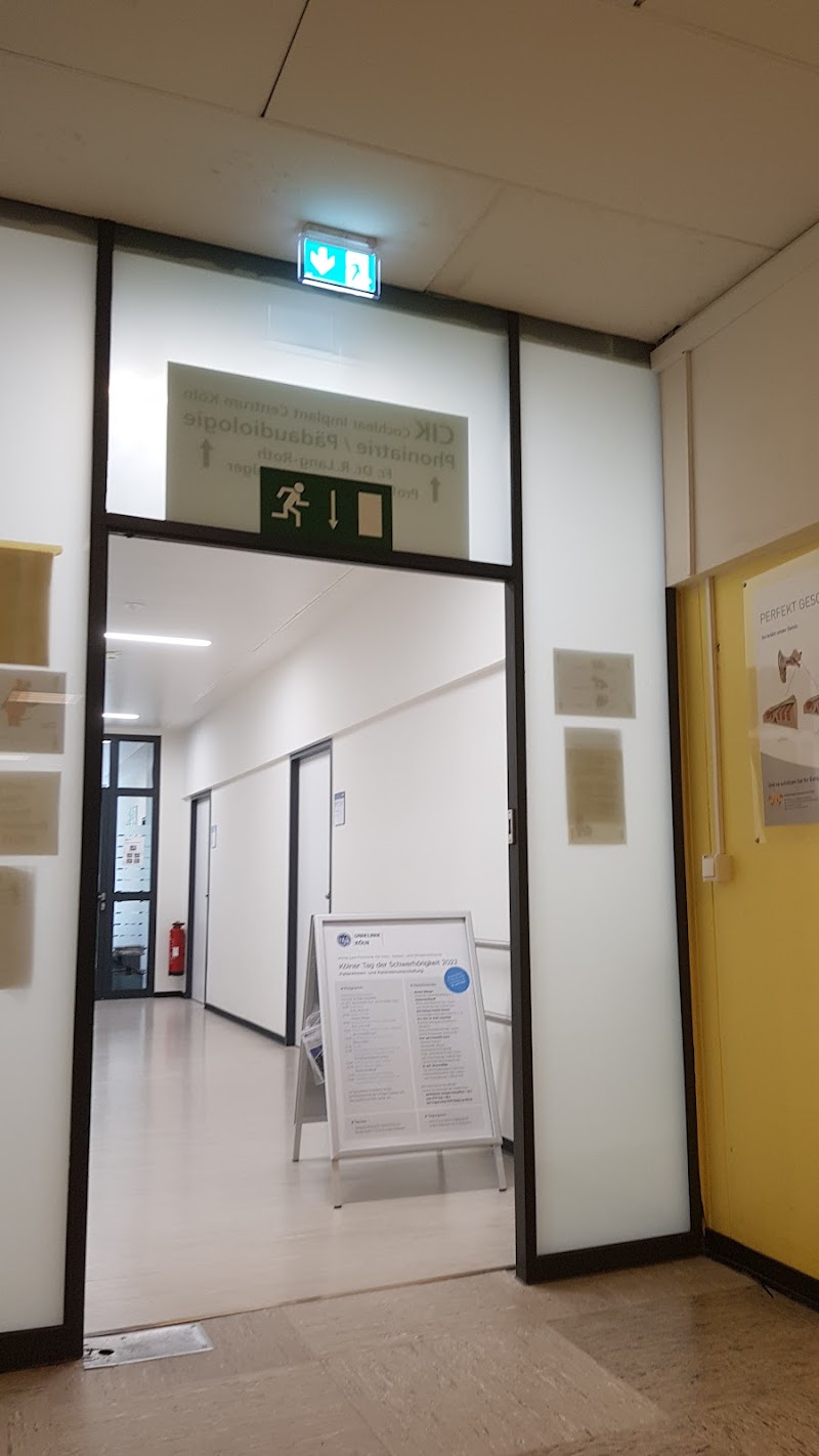 ENT Clinic of the University Hospital of Cologne - ENT Clinic of the University Hospital of Cologne, Kerpener Str. 62, 50937 Köln, Germany