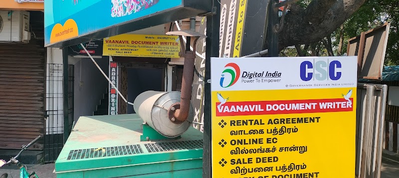 Vaanavil Document Writer - Vaanavil Document Writer, 1 Gopal st, THARAMANI LINK ROAD TANSI NAGAR, near BloomLife Hospital, VGP Seetapathi Street, Annai Indira Nagar, Velachery, Chennai, Tamil Nadu 600042, India