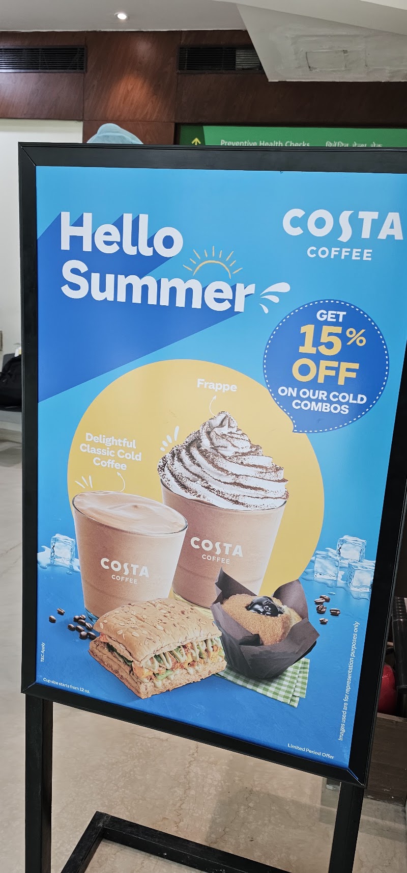 Costa Coffee - Costa Coffee, Fortis Hospital, Rasoolpur Nawada, Industrial Area, Sector 62, Noida, Uttar Pradesh 201309, India